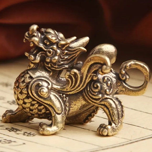 Collectable Brass Kylin dragon - Picture 1 of 8